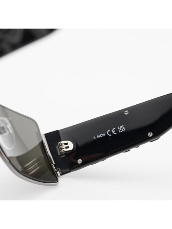 MCM MW0012 12A Sunglasses Dark Ruthenium Rectangle Frame, Dark Grey Lenses main image 7